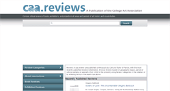 Desktop Screenshot of caareviews.org